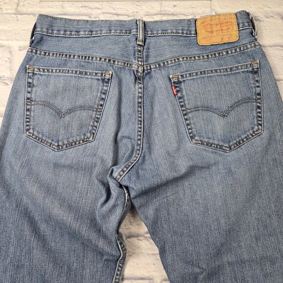 Levi's Men's Jeans 569 Loose Straight Well Worn 100% Cotton made in Mexico sz 32 - Picture 5 of 16